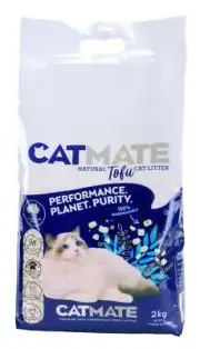 CATMATE Tofu Litter 2kg 100% Sustainable Plant Based Cat Kitten Litter Flushable