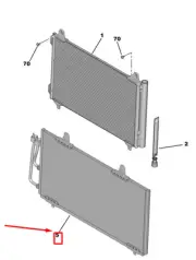 PEUGEOT 208 MK2 P21 A/C Condenser 9827255780 New Genuine