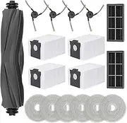 17 PCS Accessories for Dreame X40 Ultra Robot Vacuum, Replacement Parts Main Brush, Side Brush, Filter, Mop Pad, Dust Bag