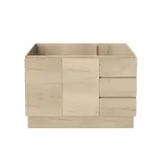 Forme Mont Albert 1200 Freestanding Light Ash Vanity - Right Hand Drawers
