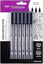 Tombow 66405 Mono Drawing Pen, 6-Pack