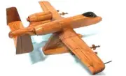 A10 Warthog Highly Detailed Handcrafted Premium Mahogany Wood Display Desk Model