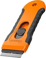 Razor Blade Scraper with 15 Extra Blades: Multi-Surface Cleaning Tool for Glass, Ceramic Cooktops, Ovens, Glass Top Stoves and Foot - Removes Burned-On Food, Tough Stains, Dirt, Stickers, and Paint