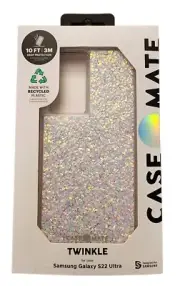 Case-Mate Twinkle Phone Case for Samsung Galaxy S22 Ultra