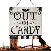 Halloween Door Sign | Wooden Bat Wall Decor | Happy Halloween Door Sign Spooky Wall Plaques for Rustic Farmhouse Home Decorations