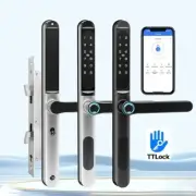 Fingerprint Sliding Lock Waterproof Bluetooth Card Passwords Keyless Electronic