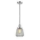 Innovations 1-LT Chatham 6" 201C Mini Pendant, Chrome/Clear - 201C-PC-G142