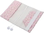 TEMPNAP Flower Fabric Book Cover for Notebook Hardcover Soft Protector for Students Teachers Book Lovers