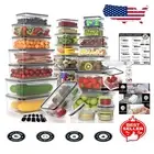 52 PCS Airtight BPA-Free Food Storage Containers for Safe Meal Prep - Leakproof