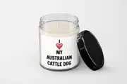 Auistralian Cattle Dog Candle - Soy Wax Candle - Hand Poured Candle