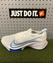Nike Air Zoom Tempo Next % FK White Blue Running Shoes CI9923 104 Men's Size 14