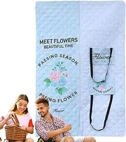 DAWCBVJQ Picnic Blanket Waterproof | Lightweight Portable Folding Picnic Blankets with Zipper - Compact Easy-Clean Outings Accessories for Backyard Gatherings Outdoor Concerts