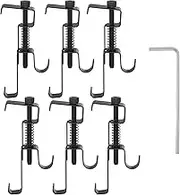 6PCS Brick Wall Clip Metal Brick Hanger Clamp 2.32-2.99inch Adjustable Brick Hook Hanger Heavy Duty Brick Hook Brick Hangers for Hanging Outdoor Pictures No Need to Drill Nails or Screws