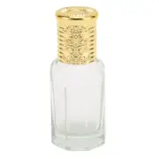3pcs Refillable Perfume Bottle 10ml Golden Cover Transparent Glass Refillabl