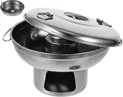 Luxshiny Portable Hotpot Alcohol Stove Thickened Alcohol Pot Kitchen Cookware Outdoor Wok Cookware Accessories