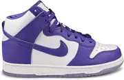 [Nike] Womens Dunk Hi SP Leather White Varsity Purple Trainers 6.5 US