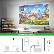 Mini Projector, Portable Projector, LED Pico Movie Projector for Home Theater,