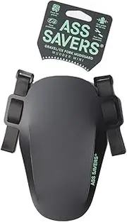 Ass Savers Mudder Mini Front Fender for Bicycles/Bikes (Mudguard Splash Guard) - Black