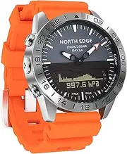 [Generic] Men Sports Digital an g Watch Diving Watch Steel Busin Wrist Watch Altimeter Compass 200m with Silicone Strap