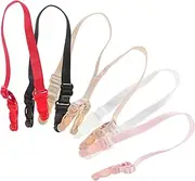 [MOBUTOFU] 6 Pack Non-slip Bra Straps Women's Bra Extender Buckle Holders Backless Bra Strap Clip Gym Top Accessory for Women