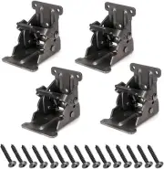 Heavy Duty Folding Brackets Pack Of 4 Steel Self Lock Design 500Lbs Capacity