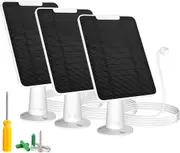 FOHOA 3PACK 6W Solar Panel Charger Compatible with Google Nest Camera