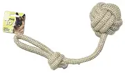 Boss Pet Dog Toy Rope With Knot Ball Tug Of War Dog Play Toy 16 in Tuff Strong