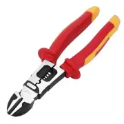 8 Inch 1000V Insulated Diagonal Cutting Pliers, Multipurpose Insulated Side C...