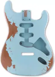 Relic Stratocaster Guitar Body, Alder Very Resonant - Nitro Sonic Blue.