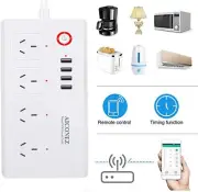 Power Outlet | Surge Protector with 4 USB Charging Ports and 4 Smart AC Plugs