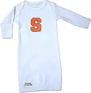 [Future Tailgater] Syracuse Orange Newborn Baby White Layette Gown 0-3 Months, Various, Newborn