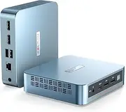 PELADN Mini PC,WI-6 Mini Computers with Intel 12th N100 Processor (Up to 3.4GHz), 16GB DDR4 RAM, 512GB 2280 M.2 SSD, 4K@60Hz/WiFi5/BT4.2/Type-C/Dual Screen Display, Mini Desktop Computer for Work