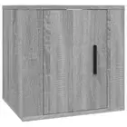 Wall-Mounted Wooden Cabinet TV Storage Shelf Rack Bookcase Cupboard Grey Sonoma