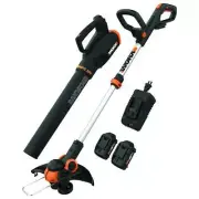 20V Cordless Telescopic String Trimmer Leaf Blower Outdoor Power Combo Kit
