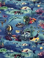 CORAL REEF BY STUDIOe TROPICAL DEEP SEA FISH AQUARIUM SEALIFE OCEAN FABRIC HY