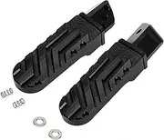 Motorcycle Foot Pegs Adjustable Non-Slip Foot Pedals Wide Foot Rests CNC for Ninja 400 650 1000SX 250SL ZX4R ZX4RR ZX6R ZX10R ZX14R ZX25R Z400 Z650 Z900 Z1000 ZH2 (Black, Rear)
