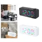 Digital Alarm Clock Desk Digital Clock 12/24Hrs Radio Adjustable Alarm Volume