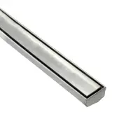 DrainTEK Custom Slim Shower Grate - Tile Insert - 45mm - Brushed Finish (Up to 1000mm)