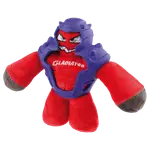 Gigwi Gladiator Plush Tpr Red Dog Toy - Medium