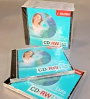 Imation 9 Pack CD-RW Rewritable 700 MB CD Slim Case Design ~ SEALED
