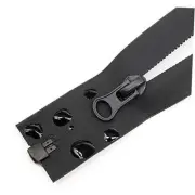 2PCS 28 Inch Waterproof Zippers Black #5 Separating Waterproof Zippers Bulk