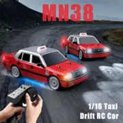 Hot 1/16 RC Car Remote Control Vehicle Taxi Controllable Atmosphere Lamp Toy Car