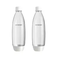 在飛比找PChome24h購物優惠-Sodastream 水滴型專用水瓶1L 2入(白)