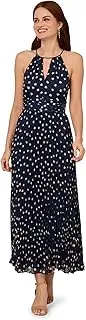 [Adrianna Papell] Women's Print Pleat Ankle Dress