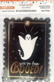 Celebrate It 3" x 4" HALLOWEEN GIFT TAGS with String - Makes 4