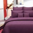 Wrapry King Size Cotton Bedsheet for Double Bed (Wine, 254cm x 275cm)