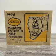Sunbeam Mixmaster Power Plus Juicer Attachment Model 94-361 For 1-150 1-161 NEW