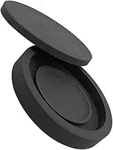 MINAOLULUS Chinese Calligraphy Inkstone Round with Lid Durable Natural Stone Ink Tray for Traditional Writing and Drawing for Practice and Ink Retention