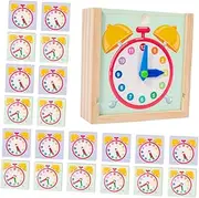 MOLUCKFU Teaching Clock Model for Interactive Clock for Learning Recognition Preschool Elementary Classrooms Engaging Educational Tool for Boys