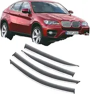 FUWKAIZS Deflectors Compatible for BMW X6 E71 2008~2014 Accessories Windshield Car Side Window Visor Awing Trim Rain Eyebrow Sun Wind 2011 2010 2009